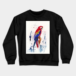 Red and Blue Macaw 2 Crewneck Sweatshirt